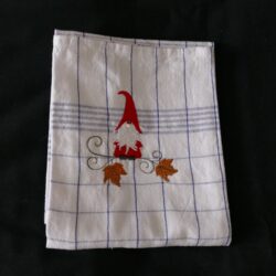 Küchentuch Gnom (Tuch blau/weiss)